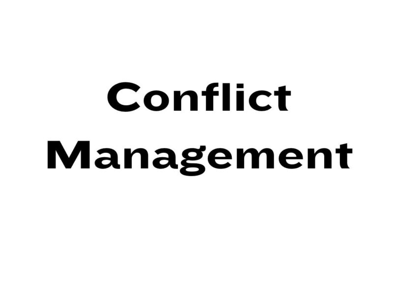 Conflict management